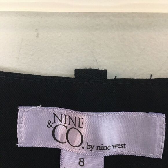 Nine & Co by Nine West Black Straight Leg Pants Size 8 Womens Business Casual - Picture 7 of 12